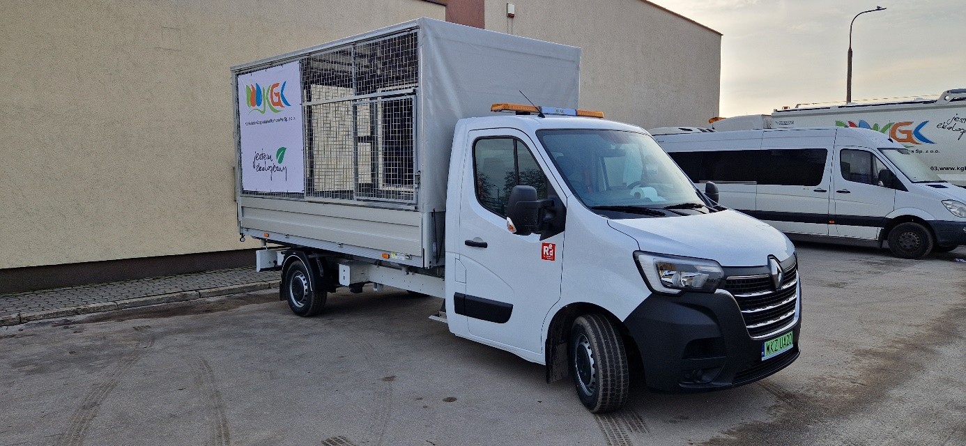 Pojazd elektryczny do zbiórki odpadów